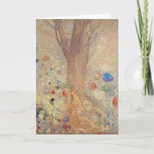 De Boeddha door Odilon Redon Kaart (Voorkant)