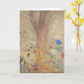 De Boeddha door Odilon Redon Kaart (Gele Bloem)
