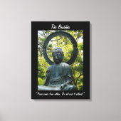 De Boeddha-met Quote Canvas Afdruk (Voorkant)