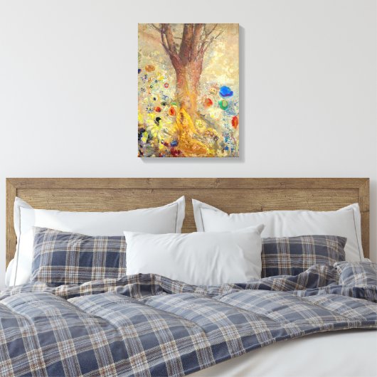 De Boeddha | Odilon Redon | Canvas Afdruk (Insitu (Slaapkamer))