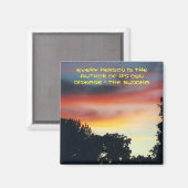 De Boeddha: op ziekte - magneet (Voorkant / Achterkant)