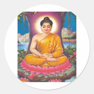 De Boeddha Ronde Sticker