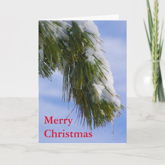 De boeg van Swowy met ijskegels Feestdagen Kaart (Voorkant)