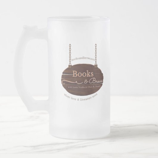 De boeken & brouwsels 3" magneet matglas bierpul (Links)