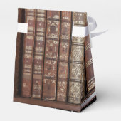 De Boeken van de bibliotheek op een Shelf Bedankdoosjes (Achterkant)