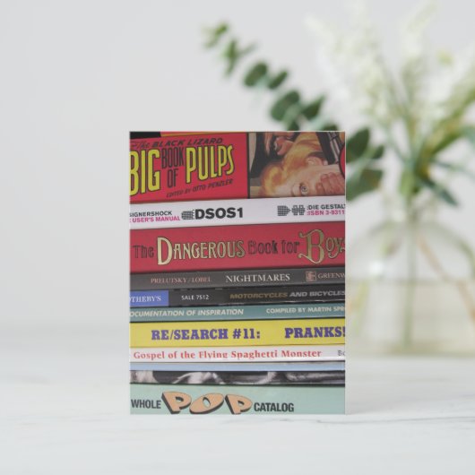 De Boeken van de Pop van de pulp Briefkaart (Staand voorkant)