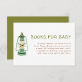 De Boeken van het Baby shower van het avontuur voo Informatiekaartje (Voorkant / Achterkant)