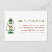 De Boeken van het Baby shower van het avontuur voo Informatiekaartje (Voorkant)