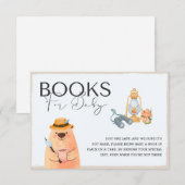 De Boeken van het Baby shower van het Beer van de  Kaart (Voorkant / Achterkant)