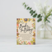 De Boeken van het baby shower voor Baby/brengen ee Informatiekaartje (Staand voorkant)