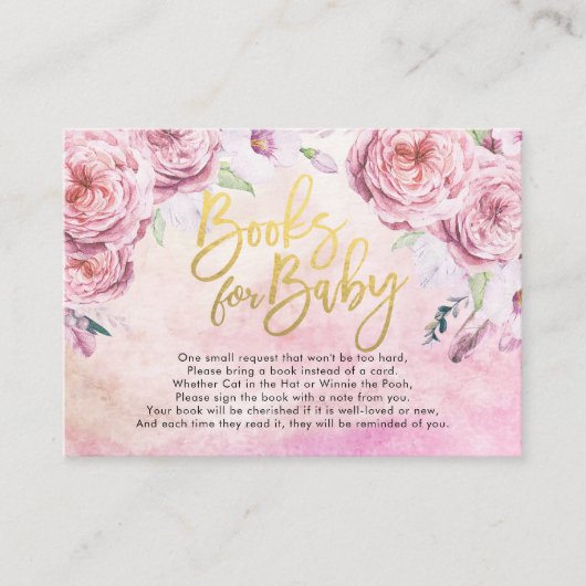 De Boeken van het baby shower voor Baby/brengen ee Informatiekaartje (Voorkant)