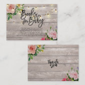 De Boeken van het baby shower voor Baby/brengen ee Informatiekaartje (Voorkant / Achterkant)
