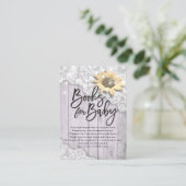 De Boeken van het baby shower voor Baby/brengen ee Informatiekaartje (Staand voorkant)