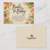 De Boeken van het baby shower voor Baby/brengen ee Informatiekaartje (Voorkant / Achterkant)