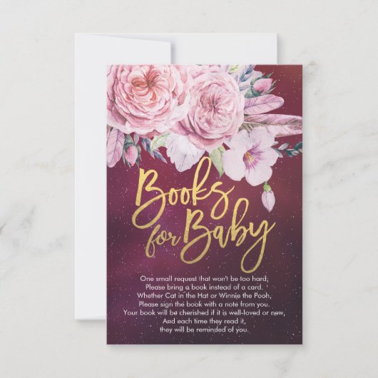 De Boeken van het baby shower voor Baby/brengen ee Kaart (Voorkant)
