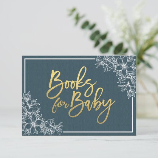 De Boeken van het Baby shower voor Baby/brengen ee Kaart (Staand voorkant)