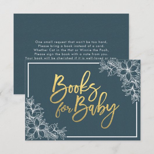 De Boeken van het Baby shower voor Baby/brengen ee Kaart (Voorkant / Achterkant)