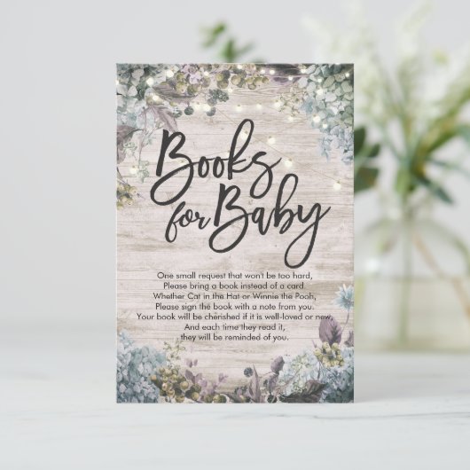 De Boeken van het baby shower voor Baby/brengen ee Kaart (Staand voorkant)