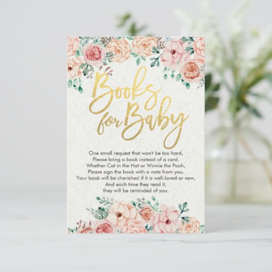 De Boeken van het baby shower voor Baby/brengen ee Kaart (Staand voorkant)