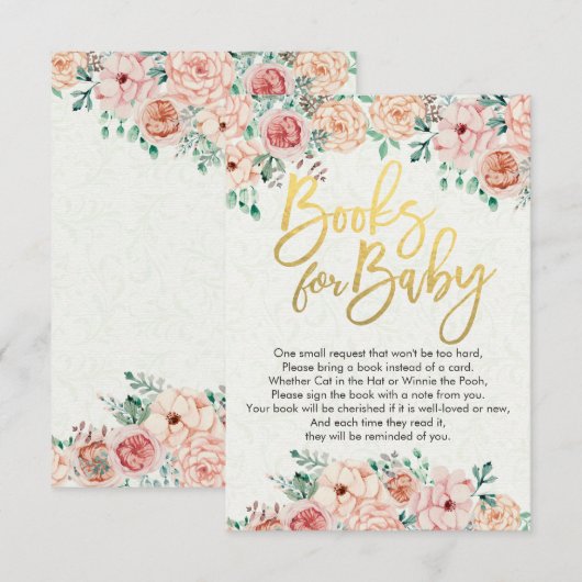 De Boeken van het baby shower voor Baby/brengen ee Kaart (Voorkant / Achterkant)