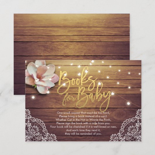 De Boeken van het baby shower voor Baby/brengen ee Kaart (Voorkant / Achterkant)