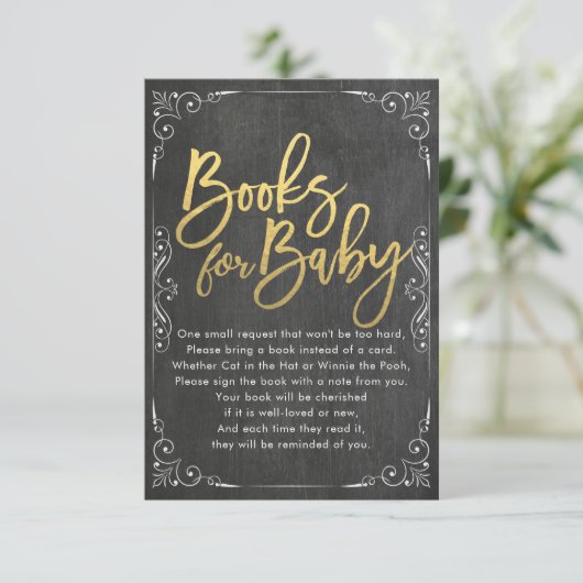 De Boeken van het baby shower voor Baby/brengen ee Kaart (Staand voorkant)