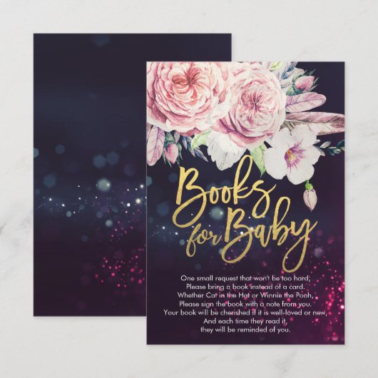 De Boeken van het baby shower voor Baby/brengen ee Kaart (Voorkant / Achterkant)