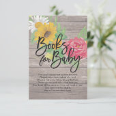 De Boeken van het baby shower voor Baby/brengen ee Kaart (Staand voorkant)