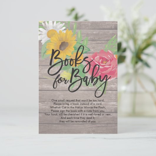 De Boeken van het baby shower voor Baby/brengen ee Kaart (Staand voorkant)