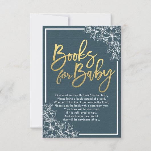 De Boeken van het baby shower voor Baby/brengen ee Kaart (Voorkant)
