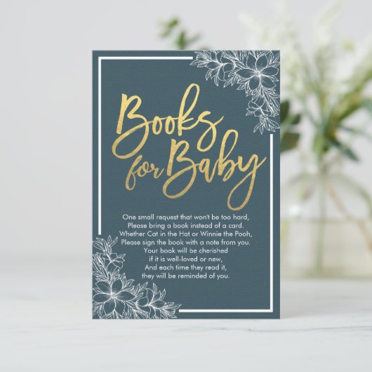 De Boeken van het baby shower voor Baby/brengen ee Kaart (Staand voorkant)