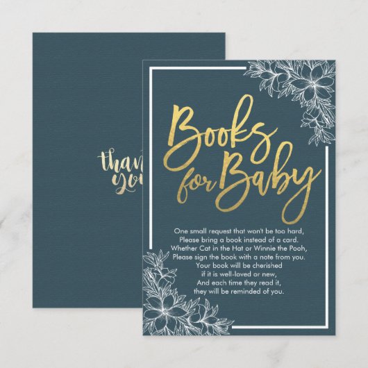 De Boeken van het baby shower voor Baby/brengen ee Kaart (Voorkant / Achterkant)