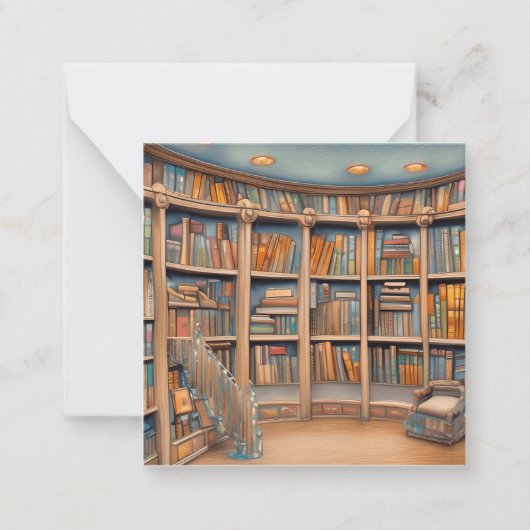 De boeken zijn een Bron van Eindeloos Wonder en Ma Notitiekaartje (Voorkant)