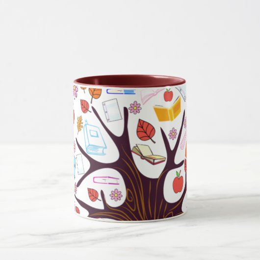 De Boekenboom Mok (Midden)