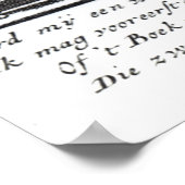 De Boekenprinter Poster (Hoek)