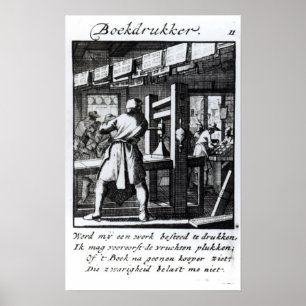 De Boekenprinter Poster