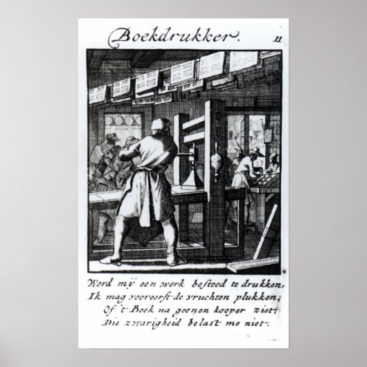 De Boekenprinter Poster (Voorkant)