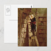 De boekenwurm briefkaart (Voorkant / Achterkant)