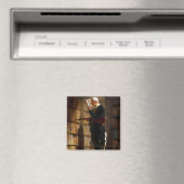 De boekenwurm Carl Spitzweg Art Magneet (Insitu (Vaatwasser))