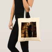 De boekenwurm Carl Spitzweg Art Tote Bag (Voorkant (product))