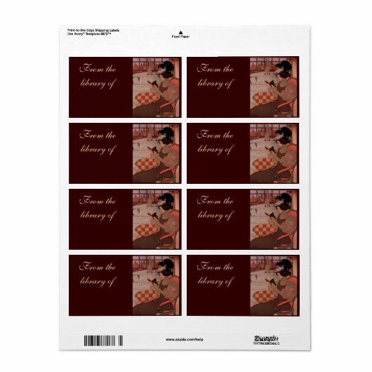 De Boekomslag Etiket (Full Sheet)