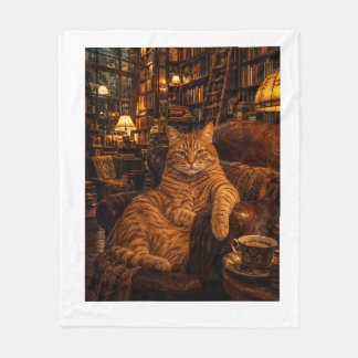 "De Boekwinkelkat Fleece Deken