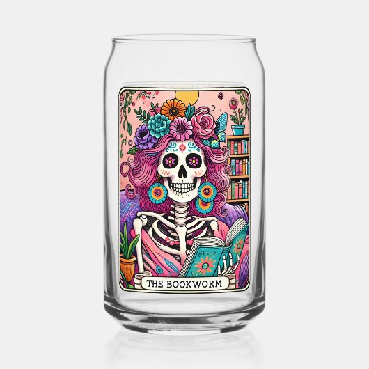 De boekworm blikvorm glas (Voorkant)