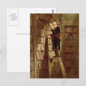 De boekworm briefkaart (Voorkant / Achterkant)