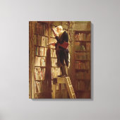De boekworm canvas afdruk (Voorkant)