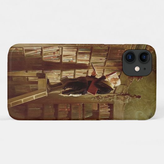 De boekworm Case-Mate iPhone case (Achterkant (horizontaal))