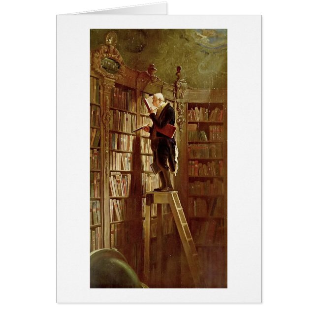 de boekworm door Carl spitzweg (Voorkant)