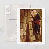 de boekworm door Carl spitzweg Briefkaart (Voorkant / Achterkant)