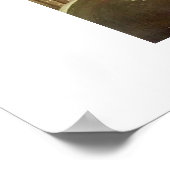 de boekworm door Carl spitzweg Poster (Hoek)