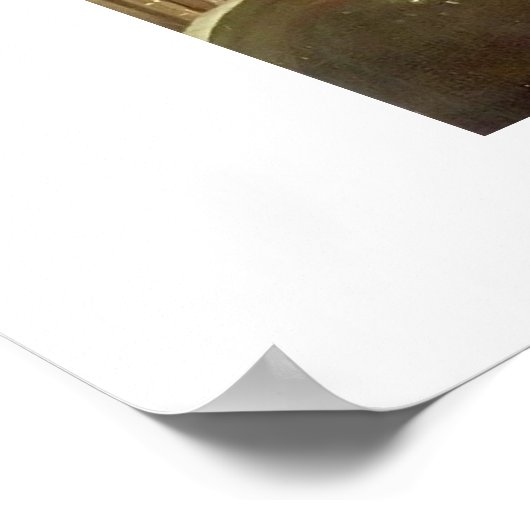 de boekworm door Carl spitzweg Poster (Hoek)